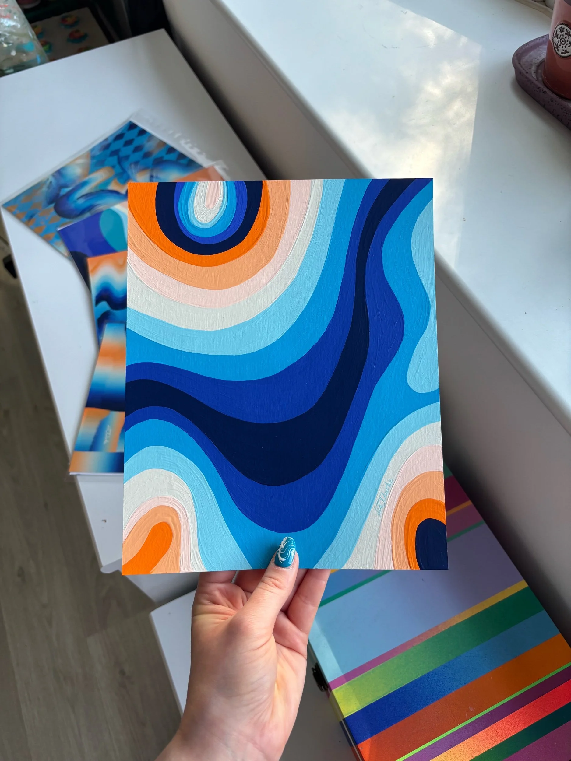 Gradient Study No. 3 - 8"10" on Paper