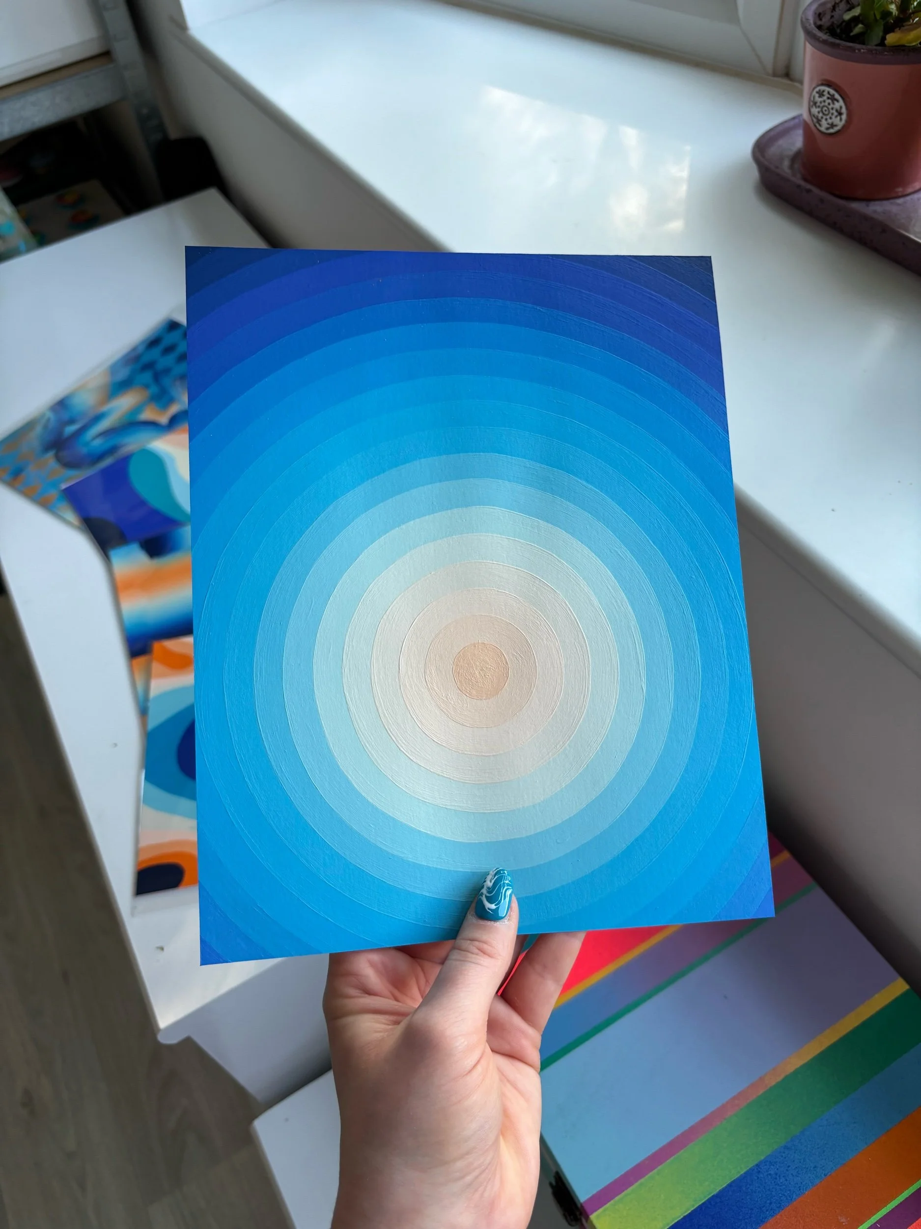 Gradient Study No. 4 - 8"10" on Paper