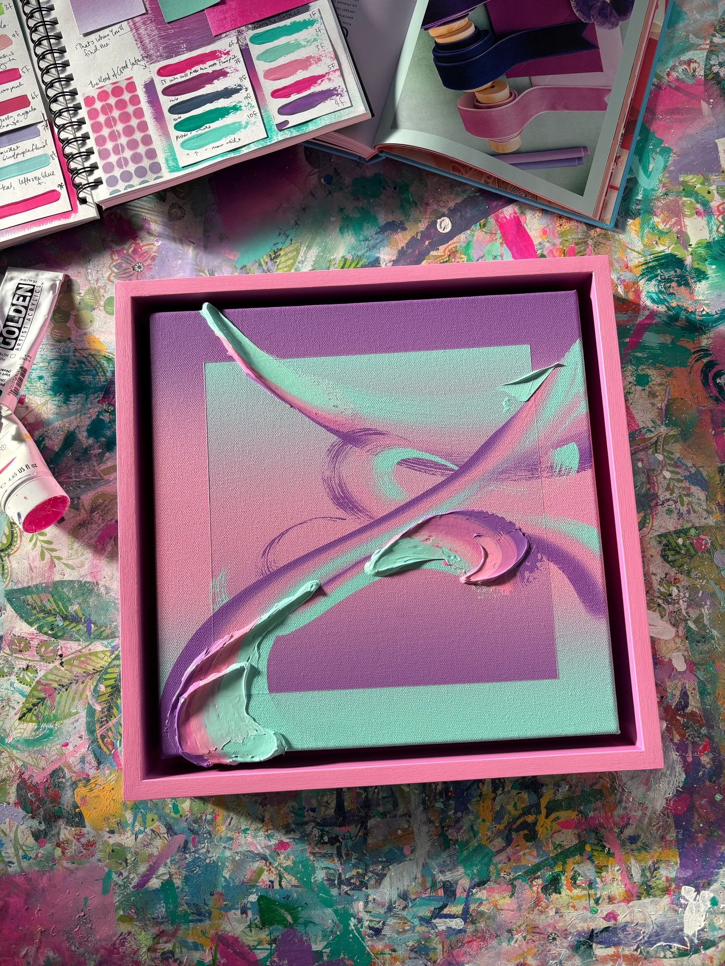 &lsquo;That&rsquo;s Where You&rsquo;ll Find Me&rsquo; a whimsical and hopeful little piece coming on Sunday (or Saturday if you&rsquo;re an email sub 💌✨)

Isn&rsquo;t she pretty??! 😍 I did a very subtle two toned frame for her - did you notice? Wha