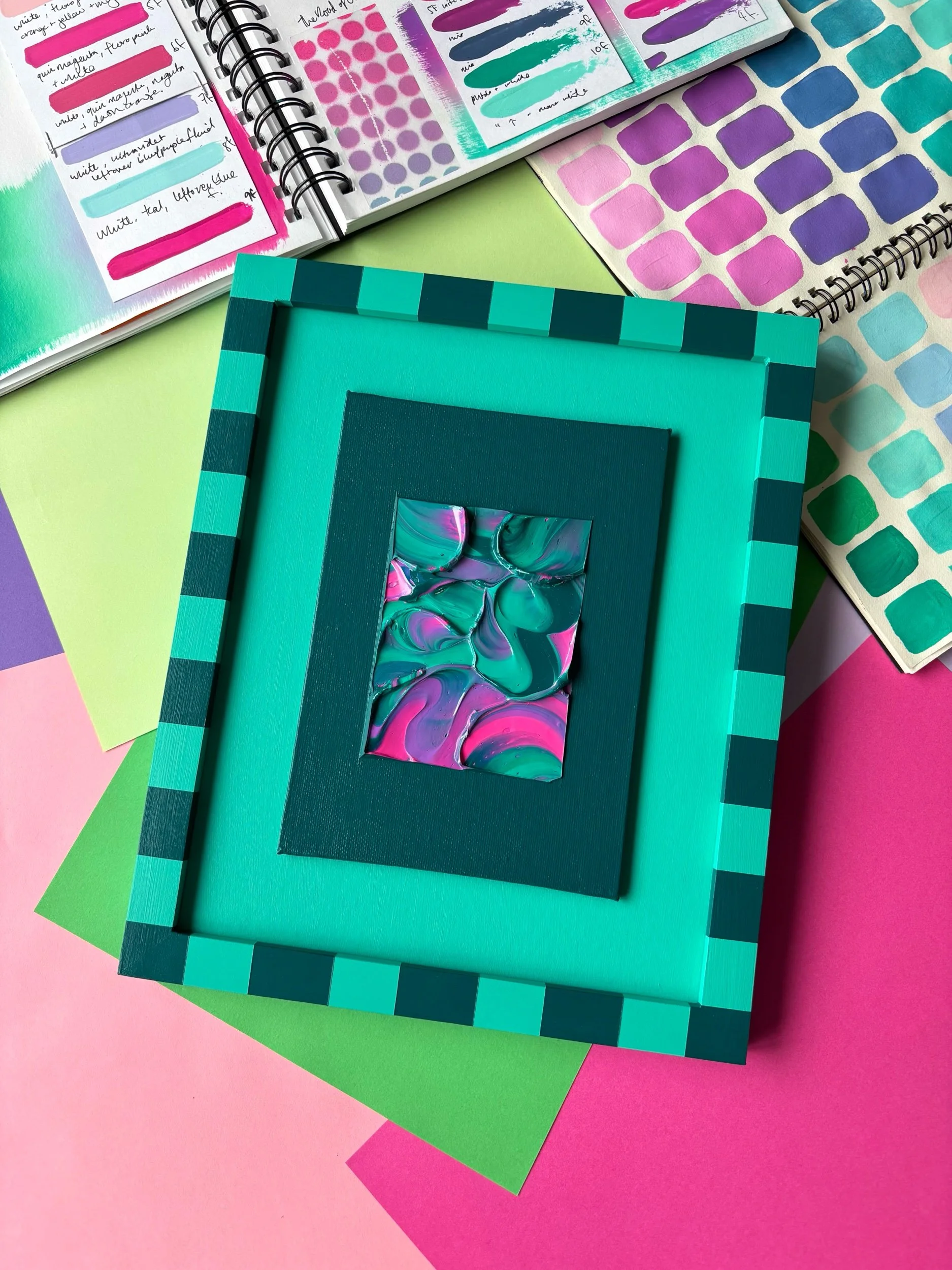 Abstract Texture Study No.6 (Teal)