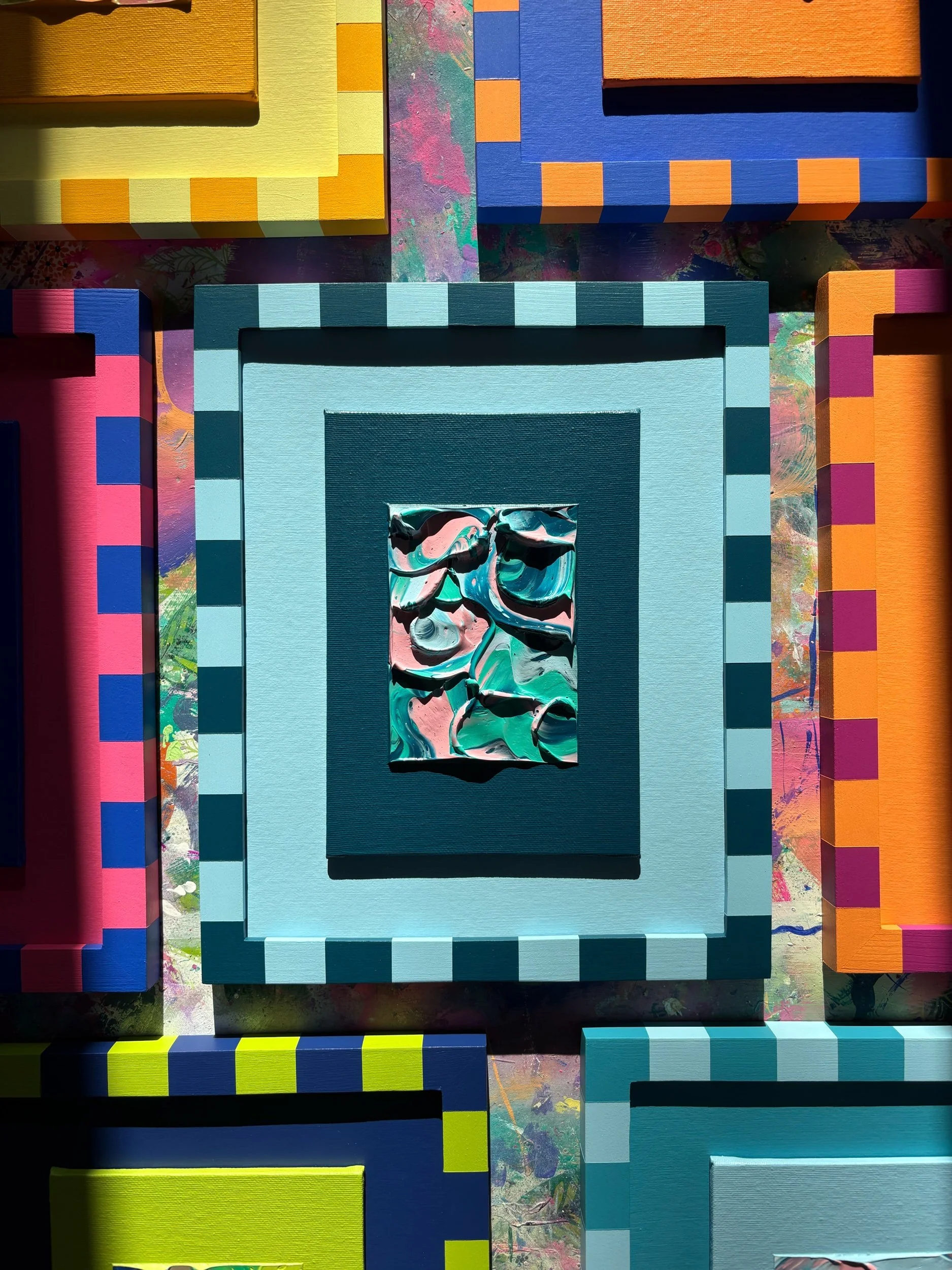 Abstract Texture Study No.14 (Dark Teal)