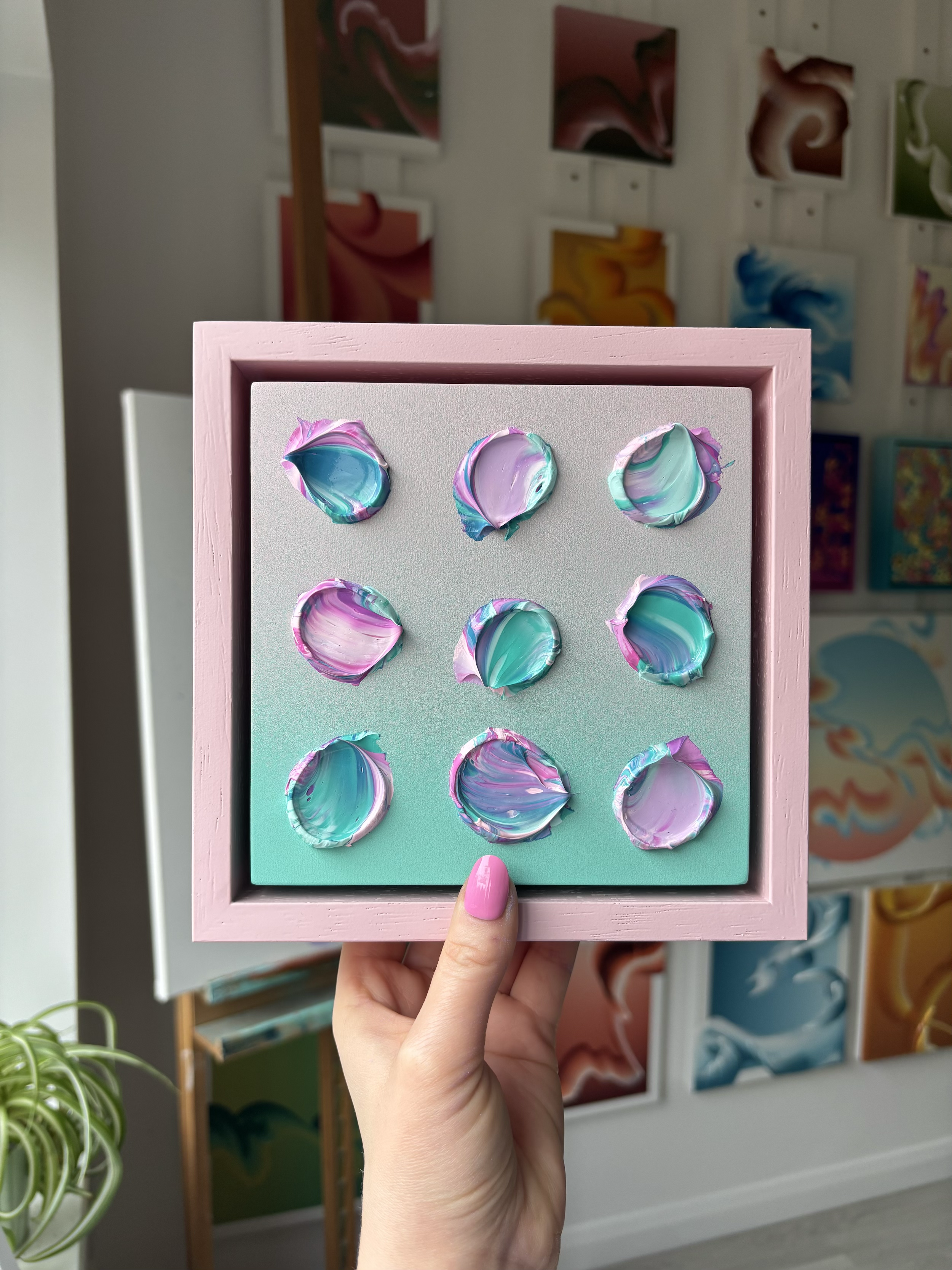 'Love Hearts' - 6" x 6" - £150