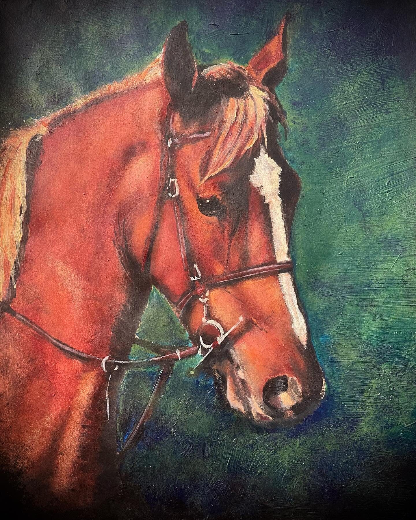 #mygoodfriend Charlie Girl #RIP #myfirsthorse #animalportrait #painting #jacksonhole #acrylicpaint #horse