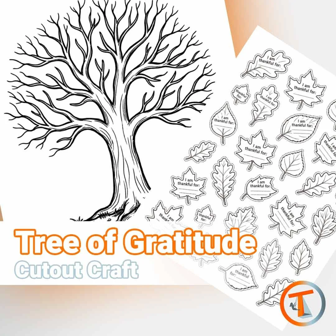Tree of Gratitude Cutout Craft