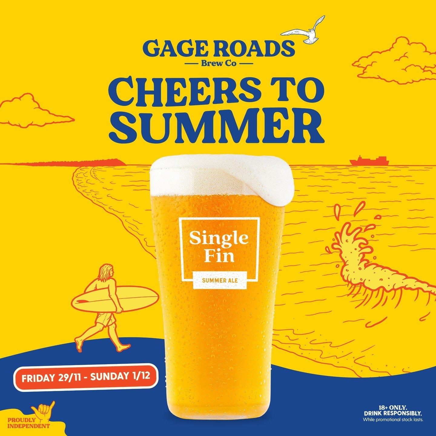 Summer is calling...and we&rsquo;ve got the perfect way to answer! 🍻☀️

This weekend only, round up your crew and snag incredible deals on @gageroadsbrewco&rsquo;s Single Fin Summer Ale - the one you&rsquo;ll want in your hand all weekend long 🤩

C