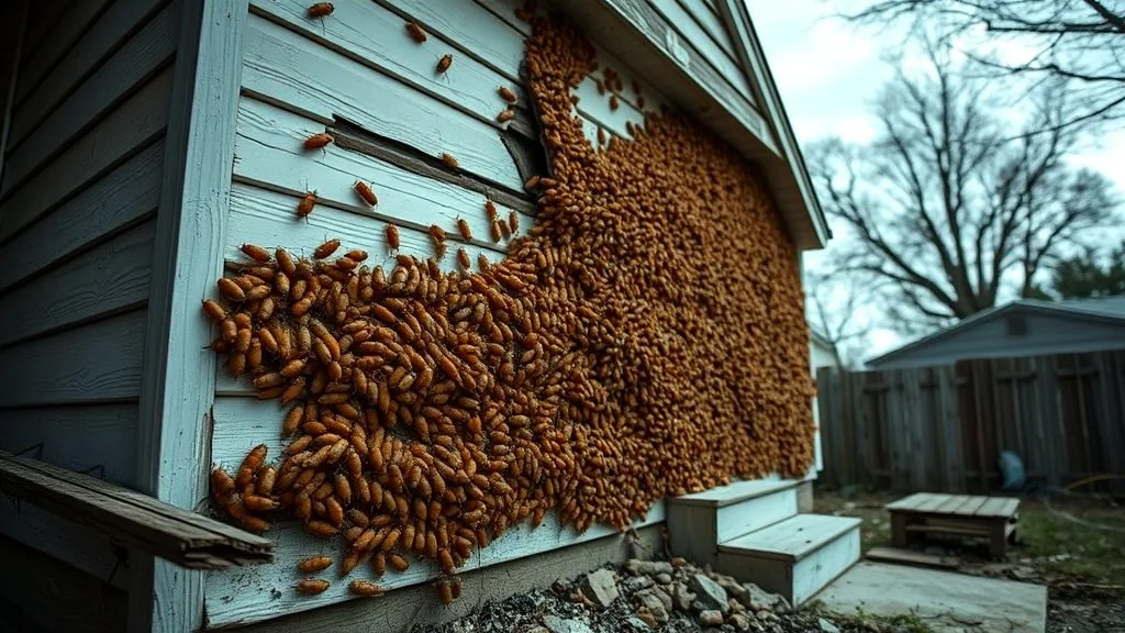 Professional pest control technician inspecting a home for signs of pest infestation and damage, illustrating when expert treatment is required.