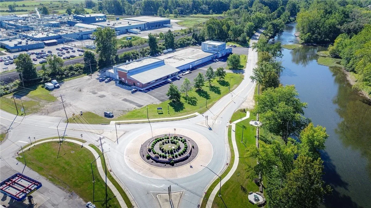 Downtown Saegertown, Pennsylvania in Crawford County