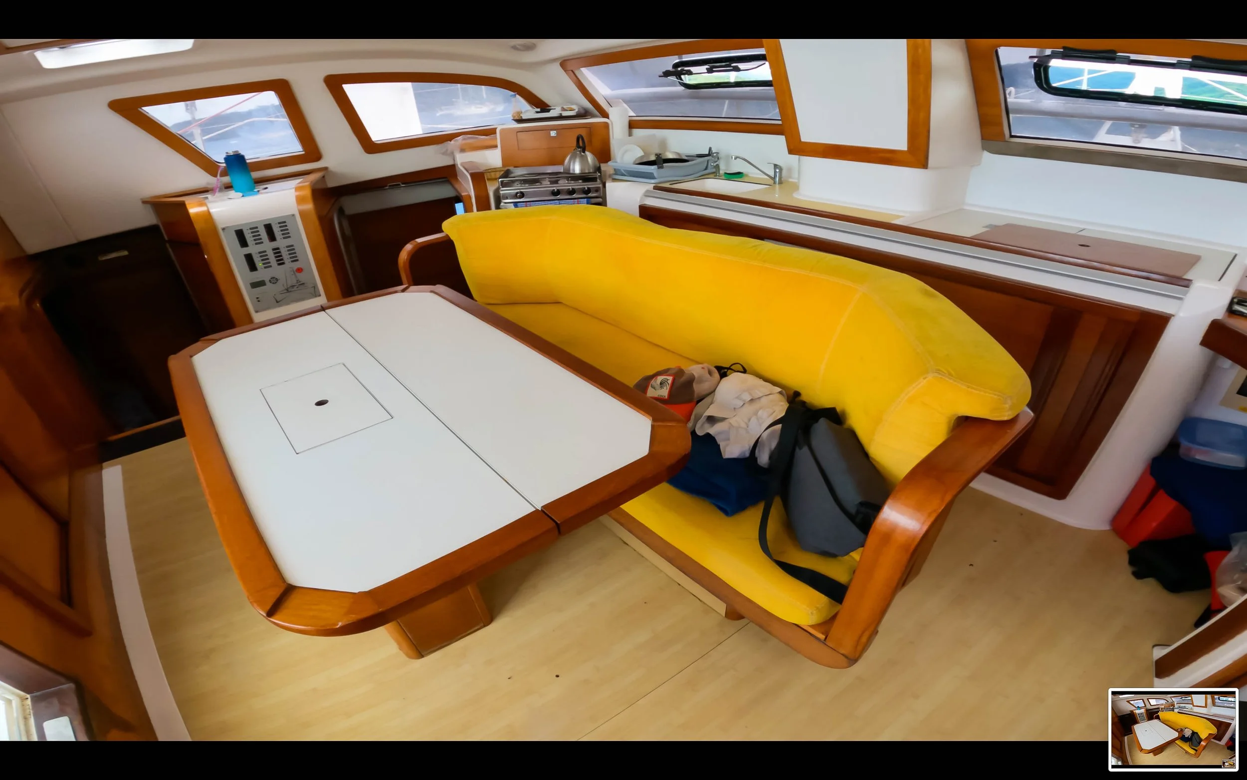 Old saloon and galley on Pau Hana