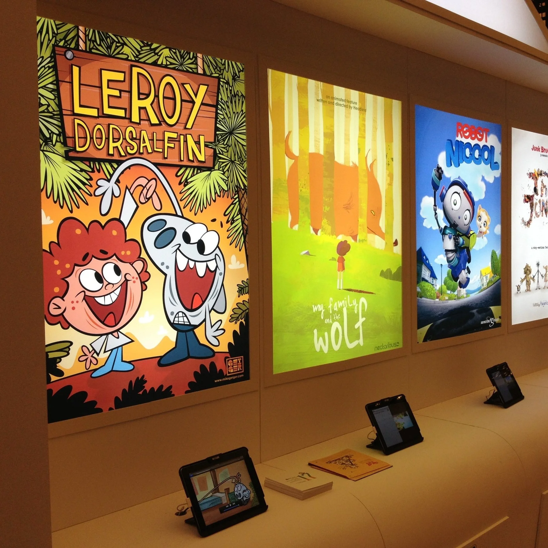 Leroy Dorsalfin pitch poster at SPP Korea.