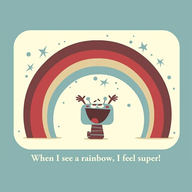 I Feel Super children's story app for Apple and Android.