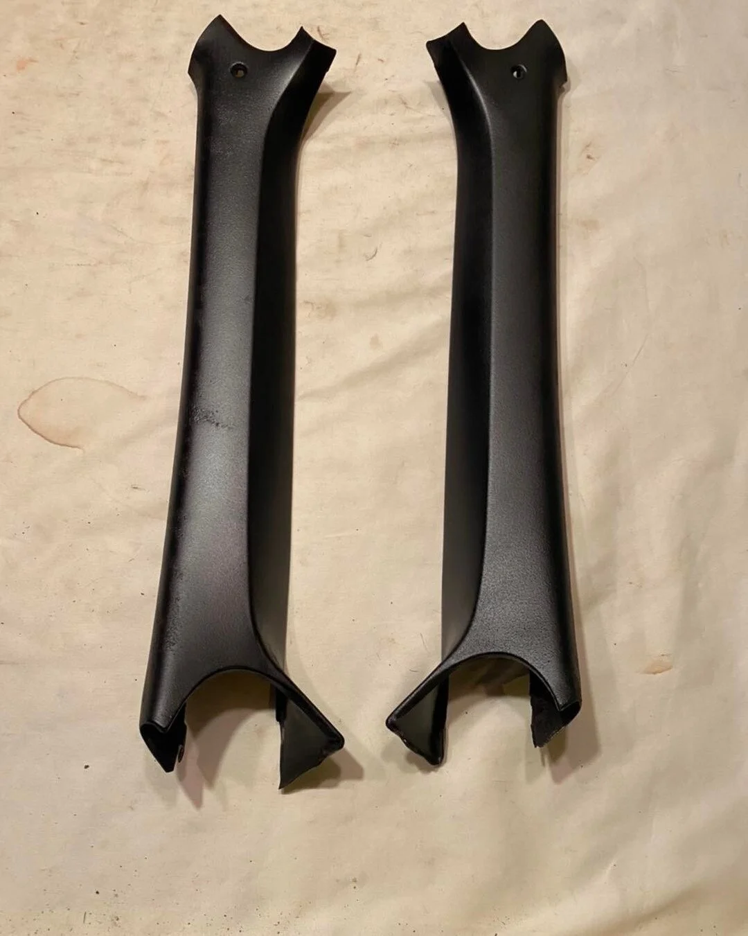 70-73 Camaro Firebird Trans Am front A- pillar Trim- covers. These are metal. They are originals in good shape. They will need to be blasted and repainted to match your interior. 
$165 shipped to your door (in the lower 48)