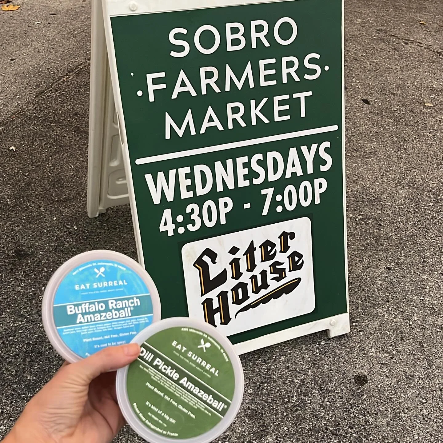 Try our newest spreads @sobrofarmersmarket Wednesdays 4:30-7 @halfliter_bbq