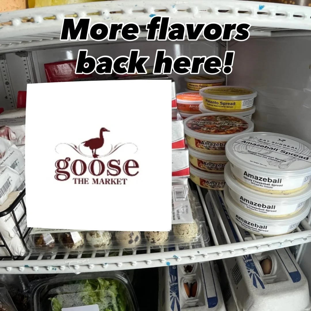 @goosethemarket sells multiple Amazeball flavors: Original, Pizza, Spicy, Pimento, and Pimento Spicy! Be sure to look all the way to the back to find them.