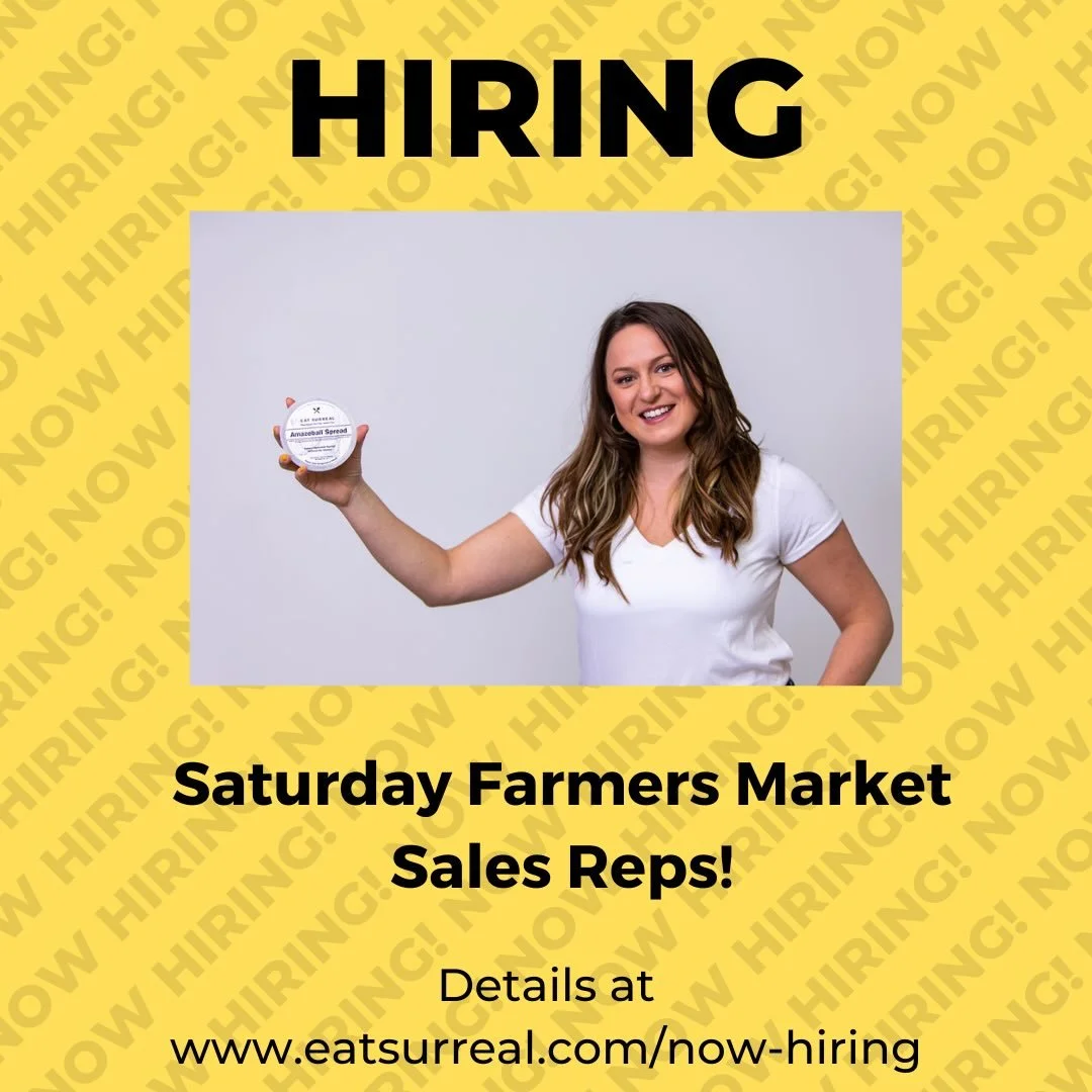 We&rsquo;re at 4 Saturday farmers markets this summer, come join the fun! Details at the hiring page on our website. Pass it on!