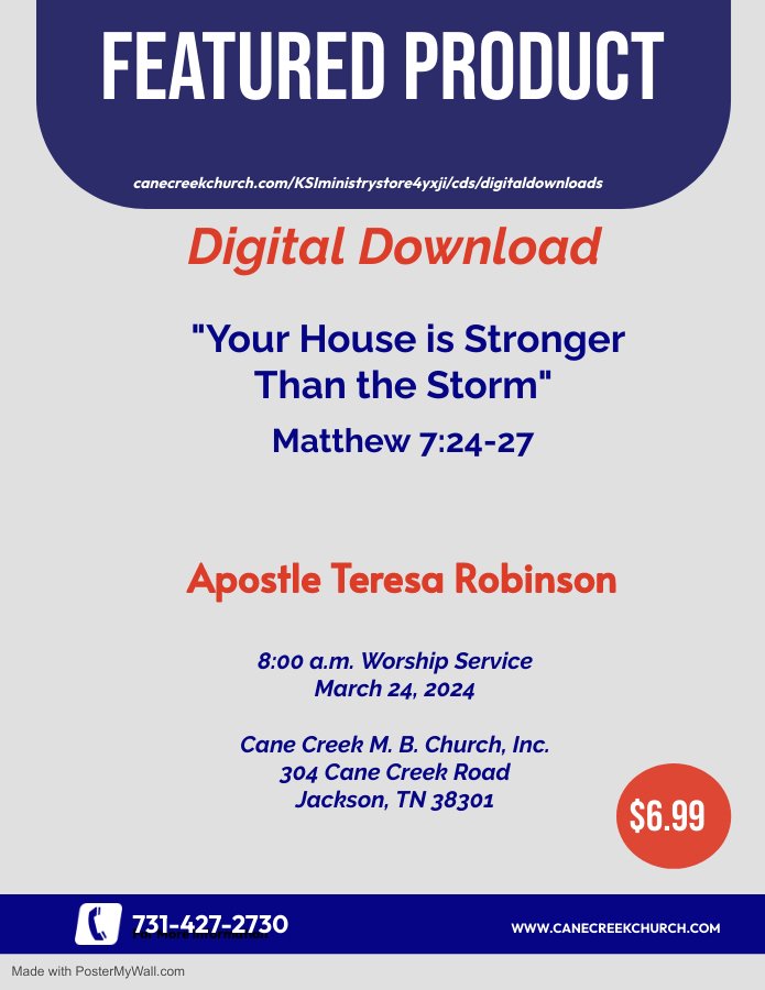 Featured Product - Your House is Stronger Than The Storm - Apostle T - 3-24-24 - CC.jpg