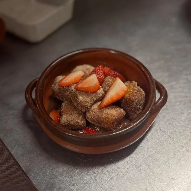 HAPPY 5 YEARS OF SALT! New dessert special. Fried gnocchi, rolled in cinnamon sugar Nutella &amp; strawberries. Come try!