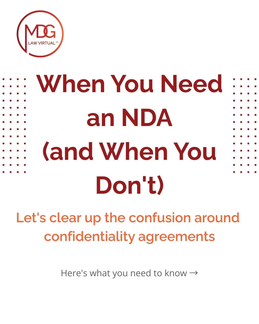 Not every conversation needs an NDA. But some absolutely do &mdash; and knowing which is which matters more than you think.

Oversharing before you're protected is one of the most common mistakes I see, especially when you're exploring collaborations