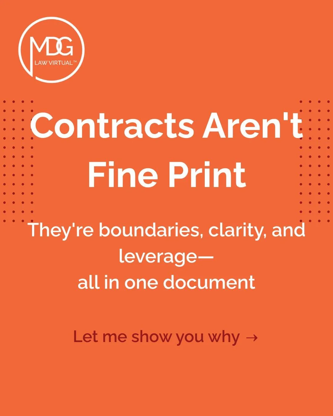 Contracts aren't just legal documents. They're your business boundaries &mdash; the ones that protect your time, your work, and your peace of mind when something goes sideways.

When your contracts are vague, outdated, or cobbled together from templa