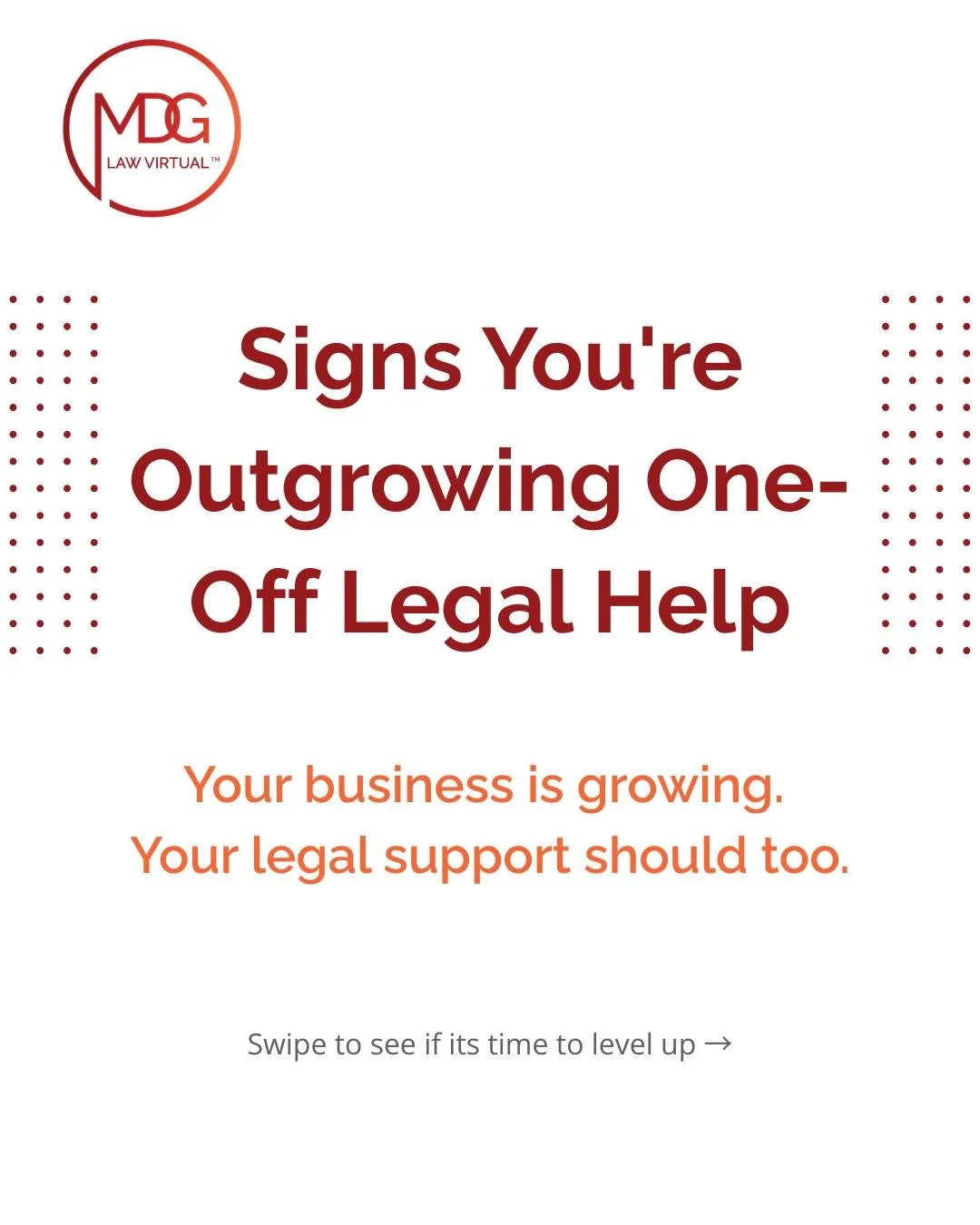If you're still paying for one-off legal help every time something comes up, you might be ready for something better.

Here's the truth: your business is growing. The contracts are piling up. The questions keep coming. And figuring it out alone is ex