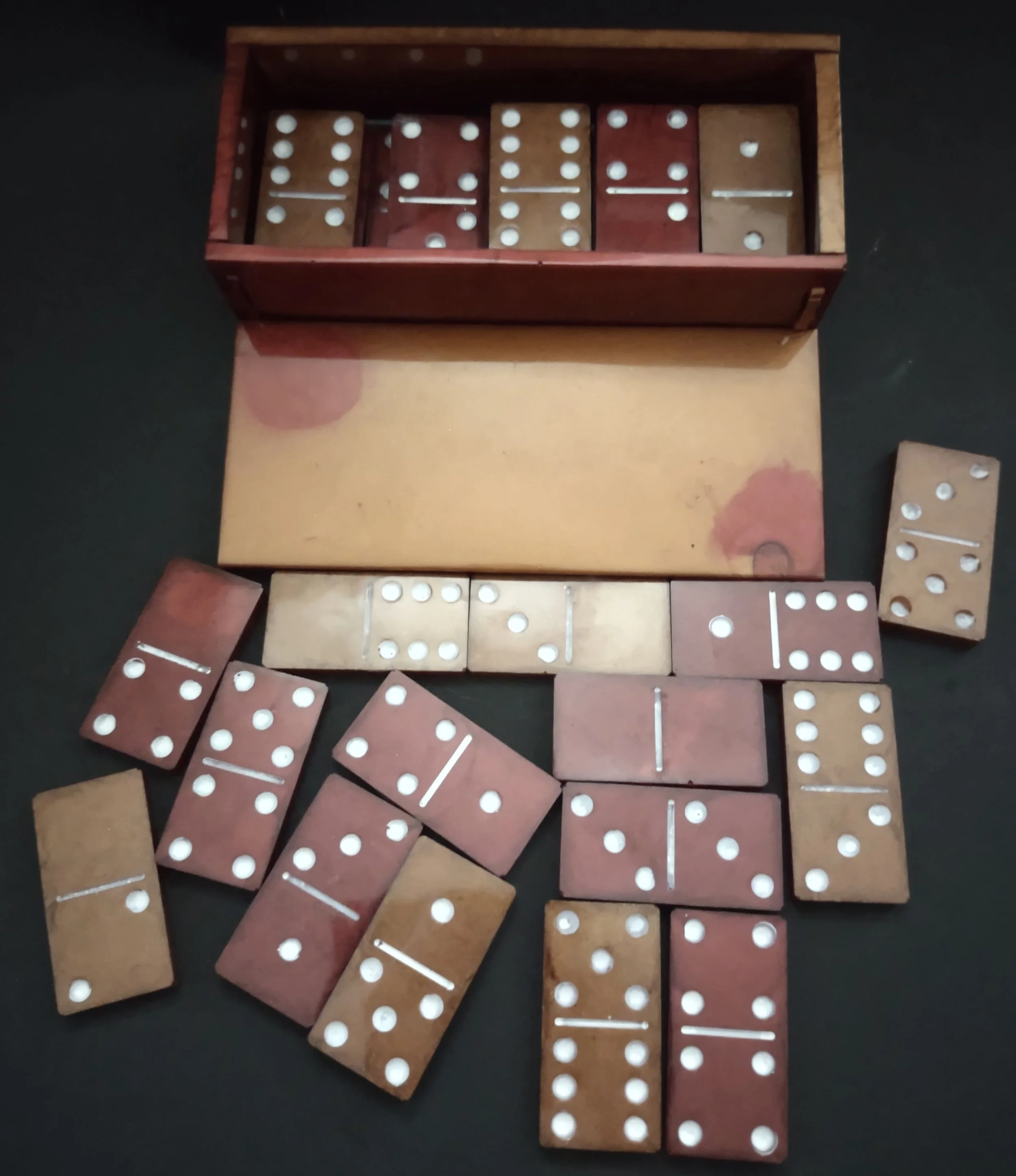 Custom Epoxy Dominoes with Case