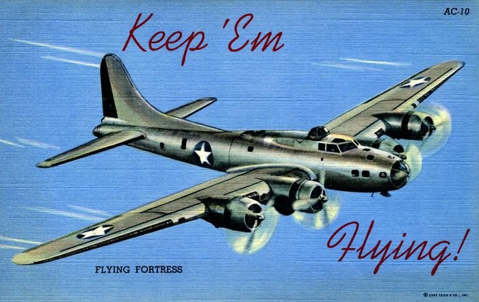 “Keep ’Em Flying” US Air Corps postcards.jpeg