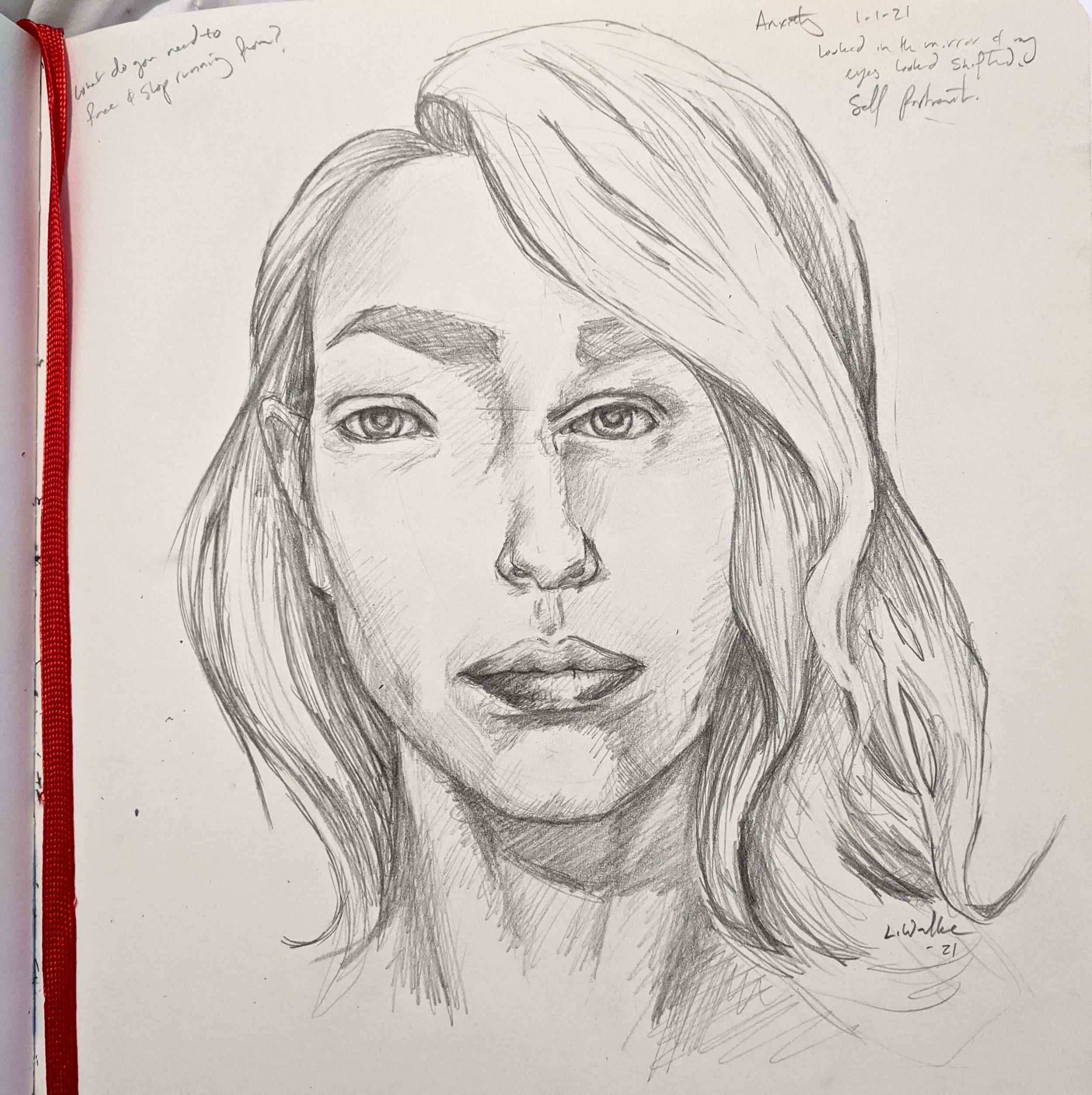 Anxiety Dysmorphia Self Portrait Series 9 sirens creative Lauren Walke_1.JPG