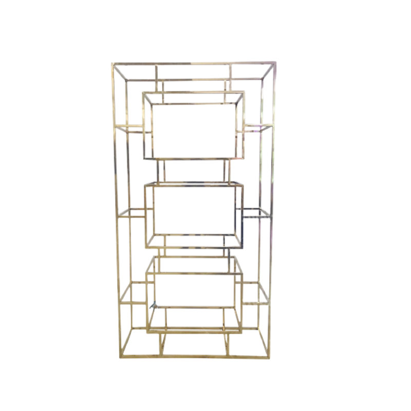 Gold Geometric Stand — CHAIR LUXE | St. Louis