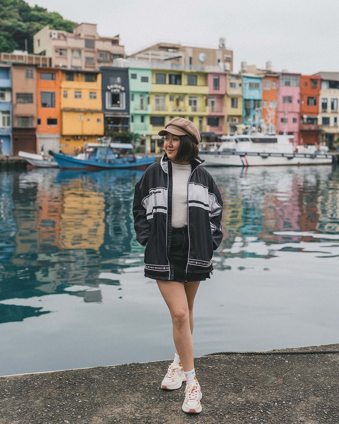 Postcards from Keelung &hearts;️ 

Though I&rsquo;ve never been to Europe, the Zhengbin harbour colourful houses in Keelung remind me of cities like Copenhagen, without the price tag 💸🥲

Though it was a cloudy day, it was fun flying the drone along