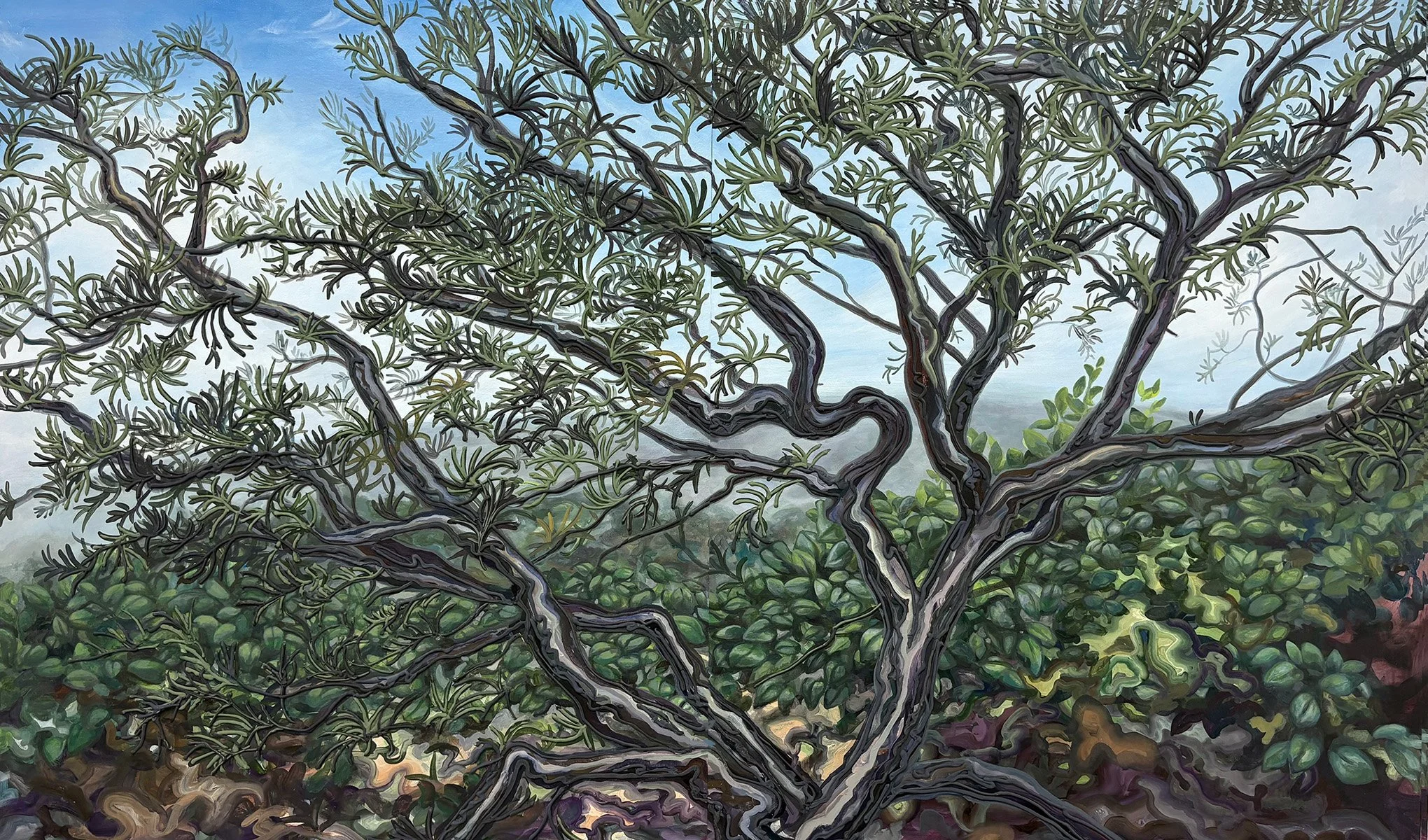 Reaching for the Gods, 2024
Acrylic and spackle on wood, 36" x 60" (Colorado Springs, CO)
$5000

