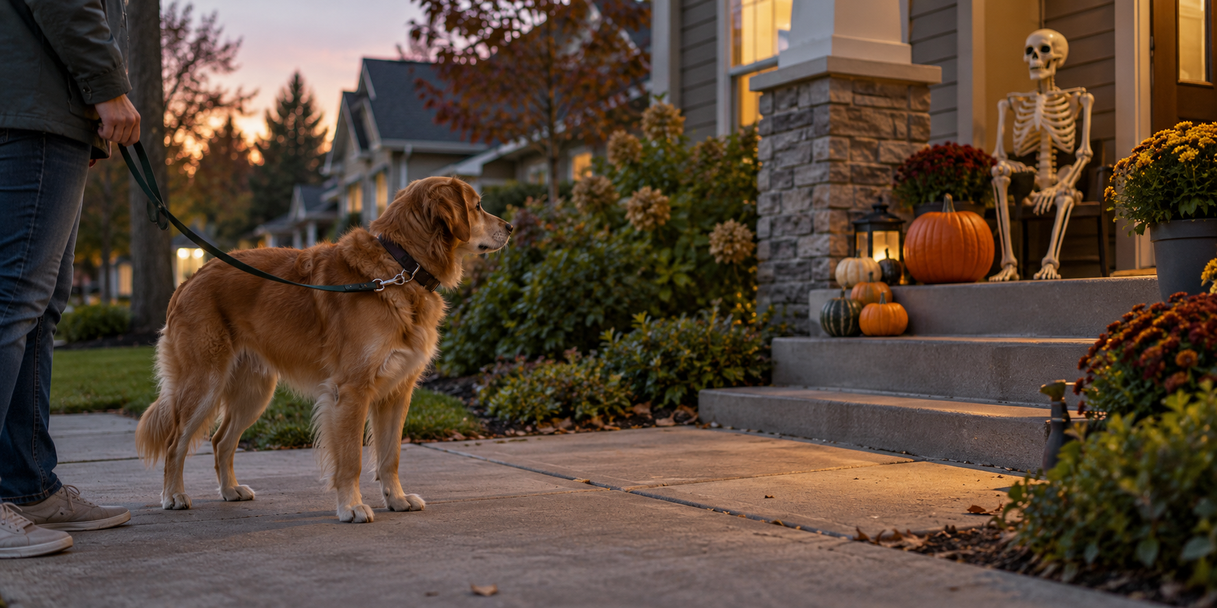 Help Your Dog Handle Halloween Decorations
