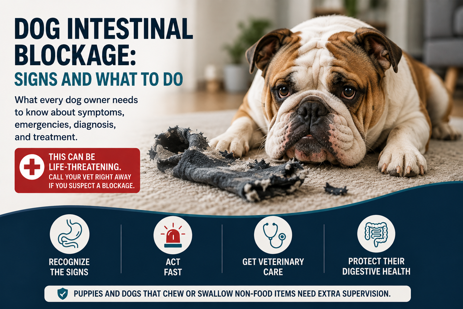 Dog Intestinal Blockage: Signs and What to Do