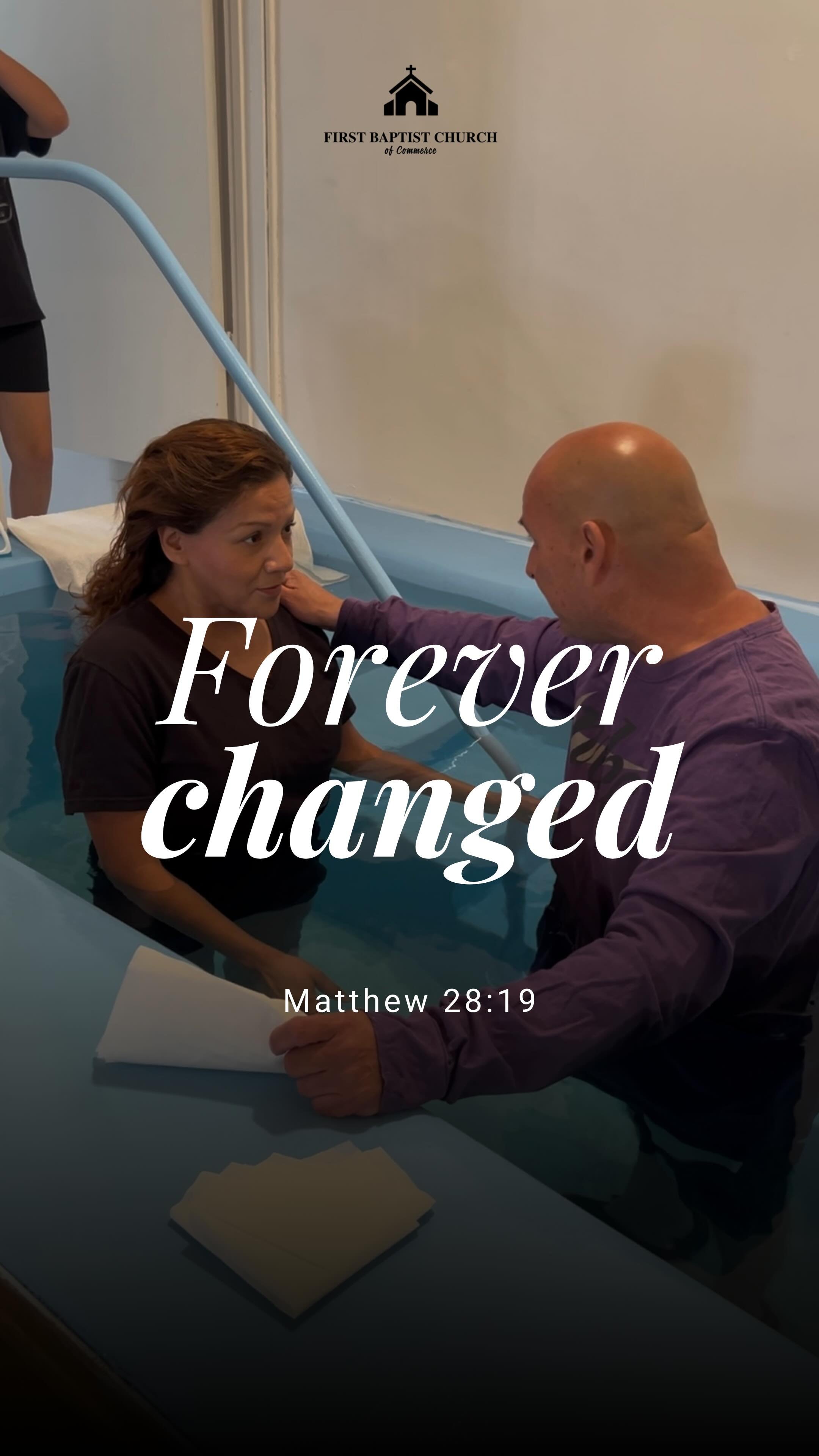 Forever changed✨🫶🏼
“Go ye therefore, and teach all nations, baptizing them in the name of the Father, and of the Son, and of the Holy Ghost:” Matthew 28:19
#firstbaptistchurchofcommerce #baptistchurch #commercecalifornia #eastla #losa