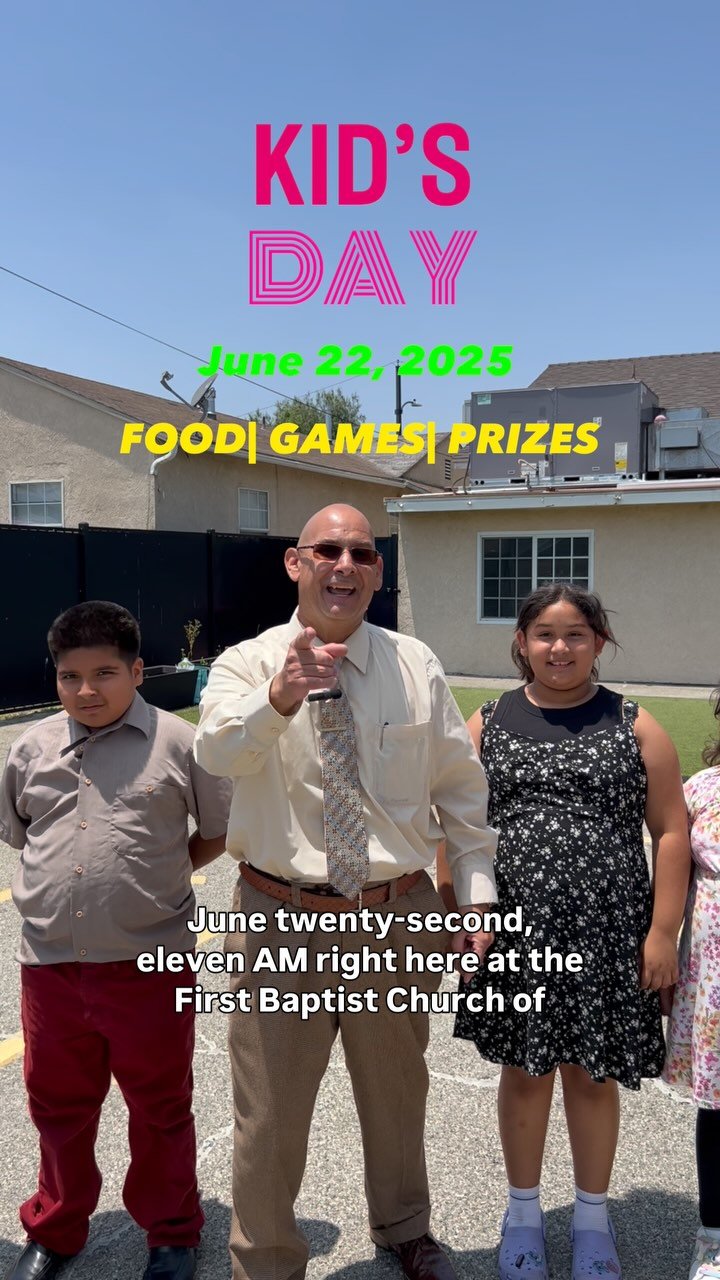 KID’S DAY🎠🎡 JUNE 22nd at 11am✨
FOOD | FUN | GAMES | PRIZES 🏆
*The child who brings the most visitors will win a GRAND 🏆*
Grand Prize: ROLLER RACER GO CART🏎️
Join us for a day filled with fun as we celebrate Kid’s Day✨
#firstbapt