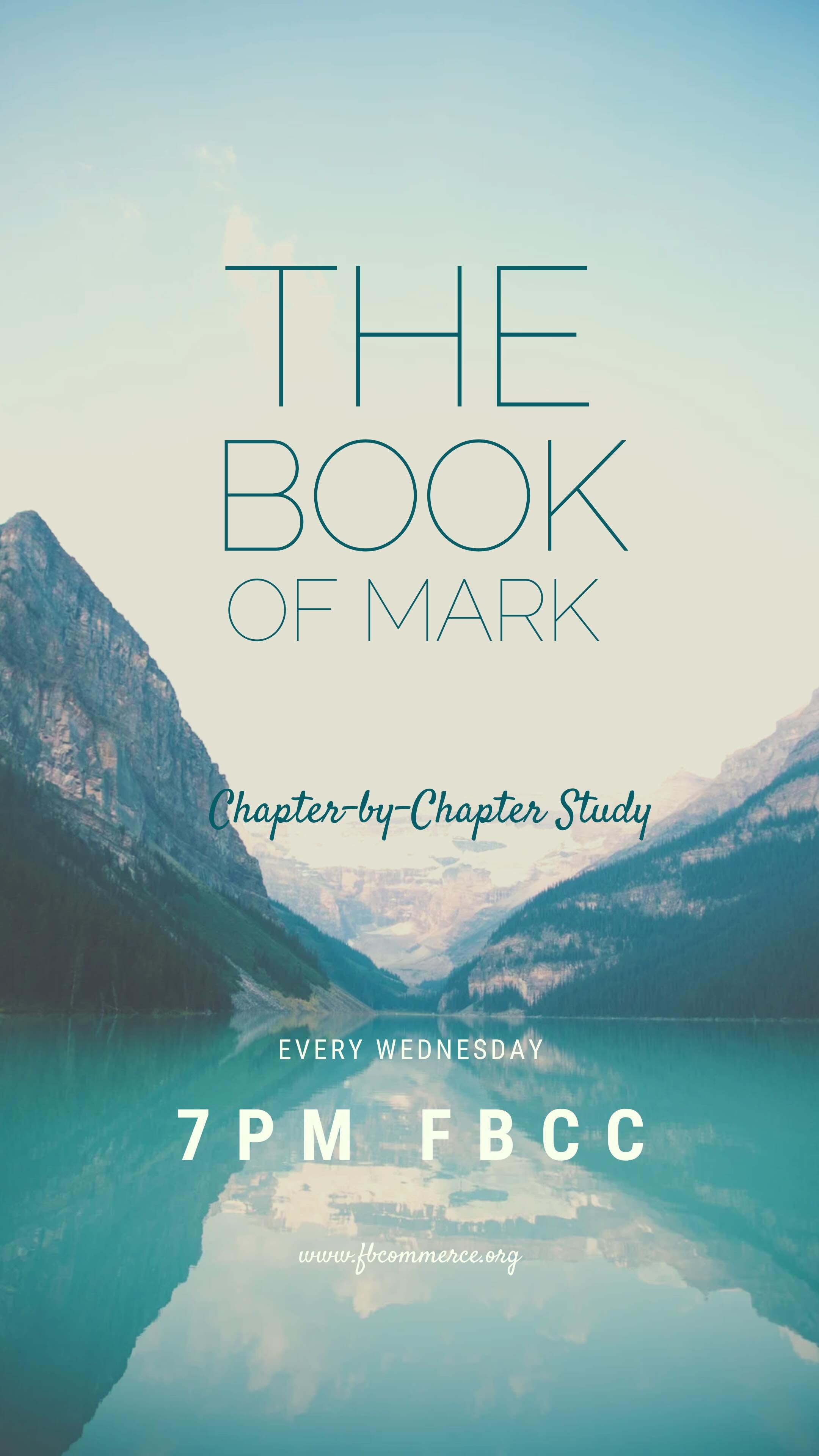 Wednesday Night Bible Study: Mark 1:1-3 God is not against us, he is for us.