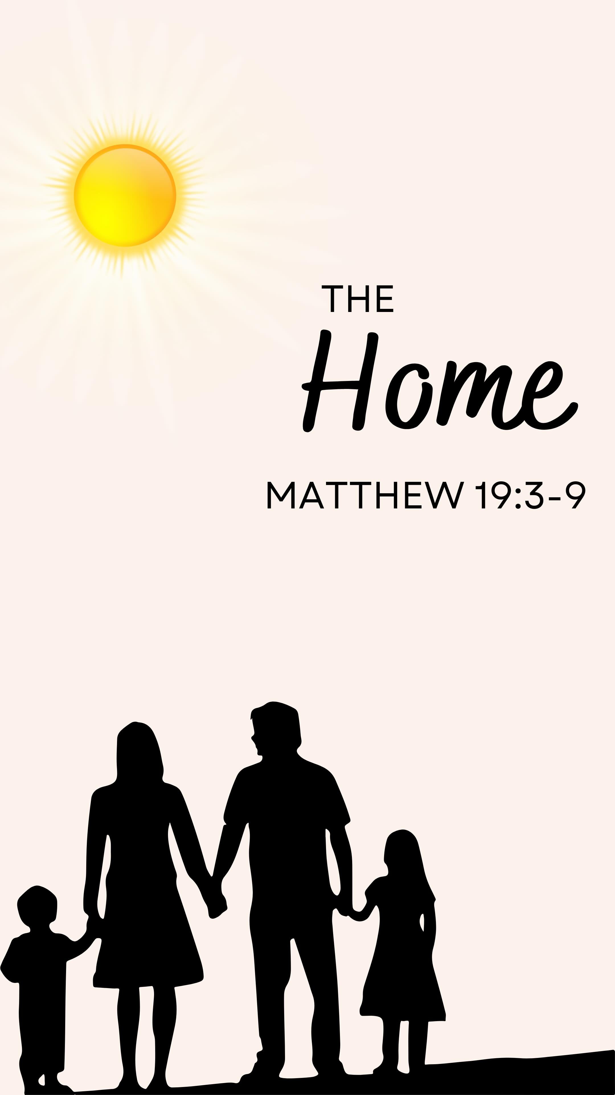 The Home 🏡 Matthew 19:3-9
A Sunday Morning Series by @pastor.sigala.