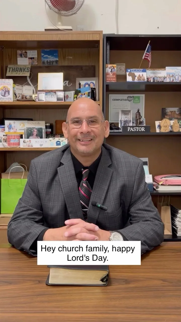 A message from Pastor Geronimo Sigala💬