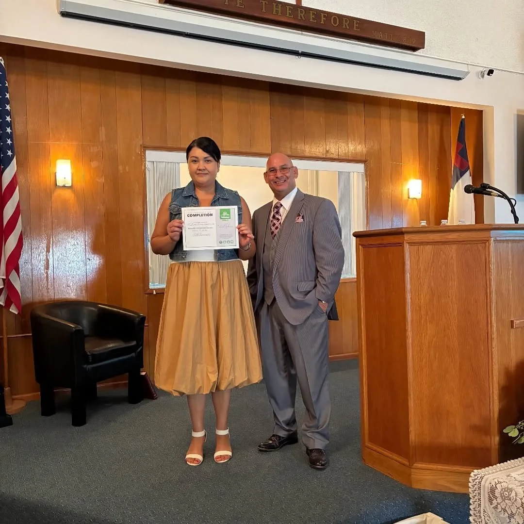 Claudia finished the first four lessons of the foundations of our faith desciplship lessons.
1. Understanding Salvation
2. Eternal Security
3. Baptism
4. The Word of God
Looking forward to seeing her complete all 20 lessons.