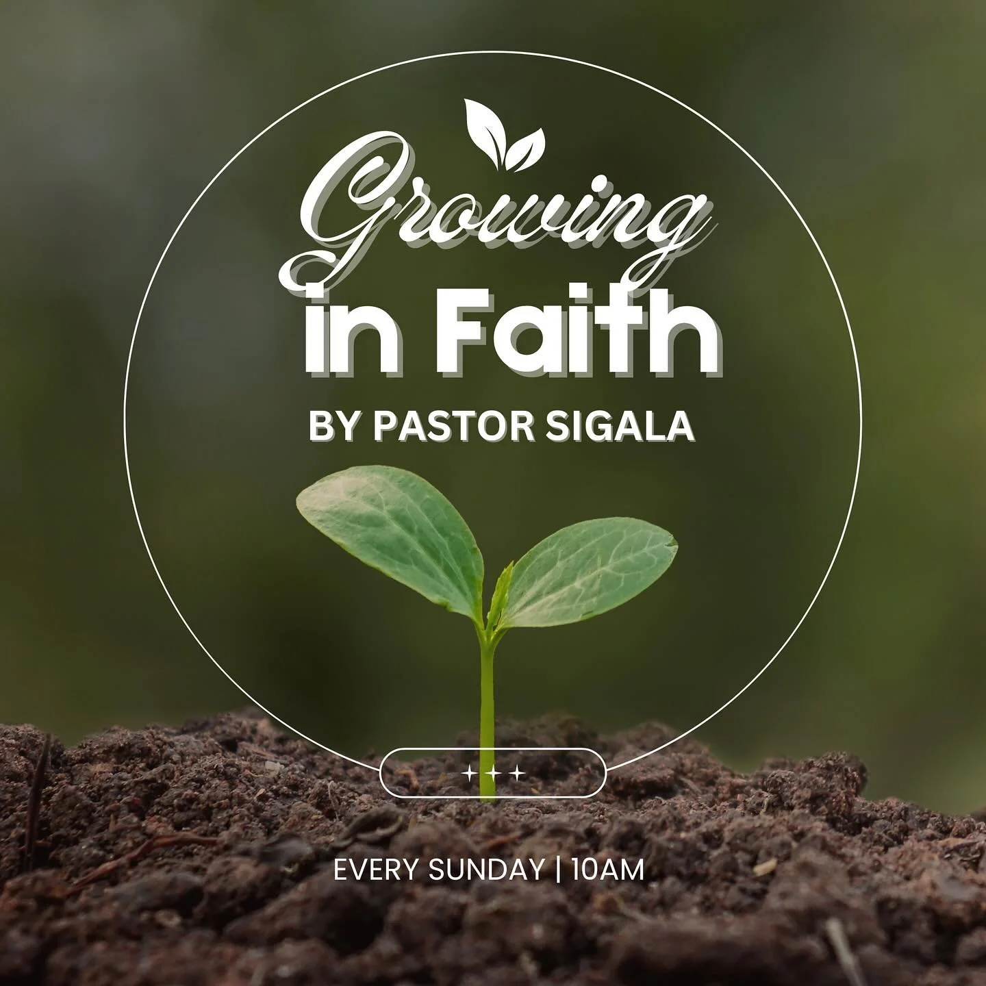 Join Us every Sunday at 10am and be apart of our Growing In Faith Sunday School class taught by Pastor Sigala✨this is a Sunday school class that is designed to help believers deepen their relationship with God and build a strong foundation in His Wor