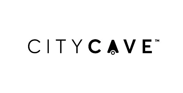 City Cave logo in black on a white background