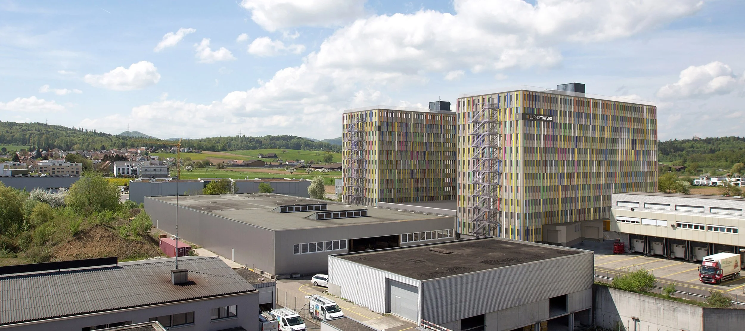 Farbkonzepte für Bürohäuser