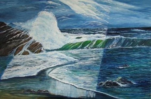 Moonbeam Across the Water