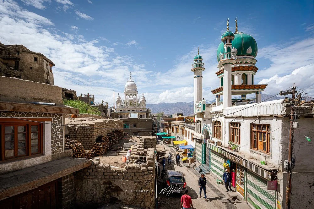 Authentic back street walks of Leh, Ladakh, India.