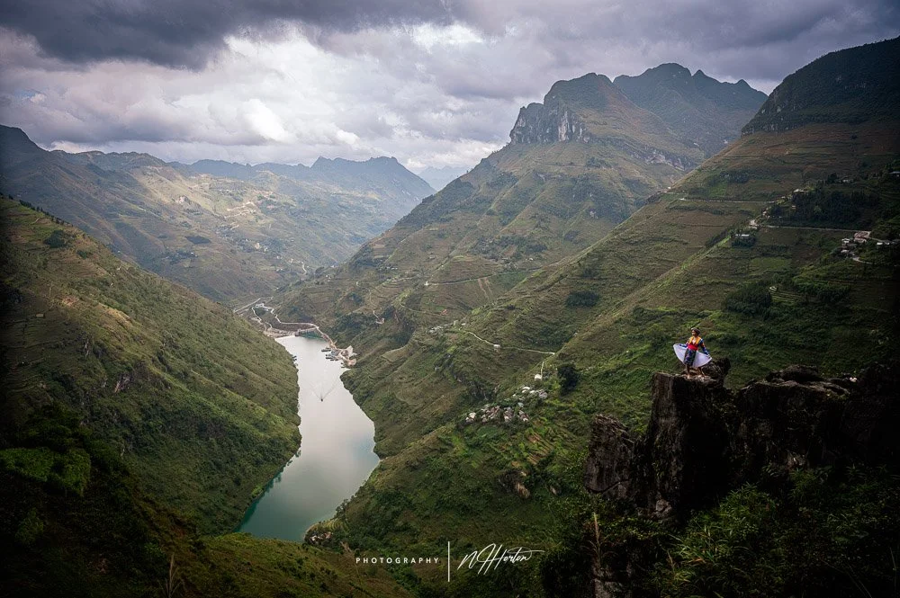 Nho Que river in Ma Pi Leng Pass, Meo Vac, North Vietnam.