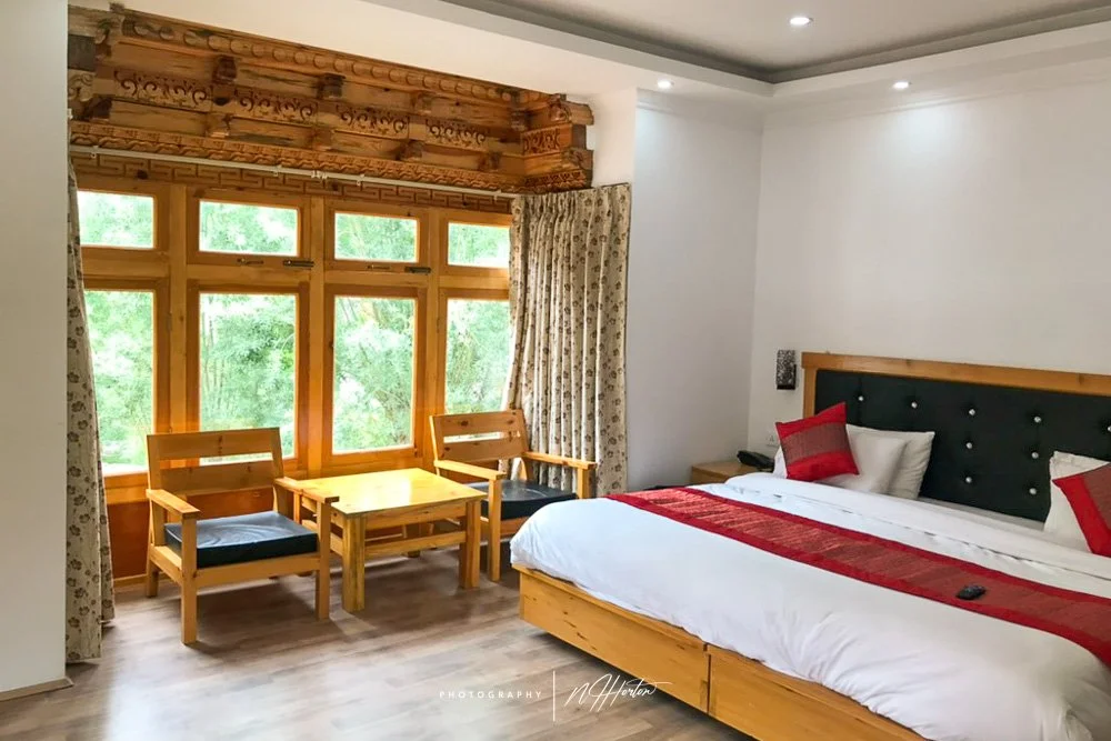 Large hotel room, Ladakh.