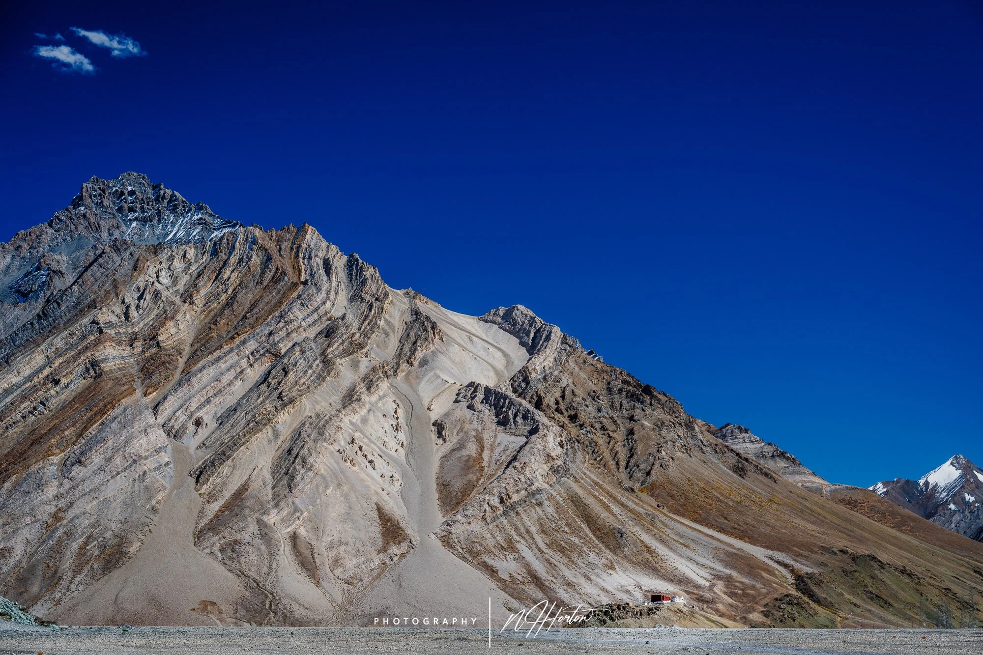 Layered mountain in Suru valley, Zanskar, Ladakh