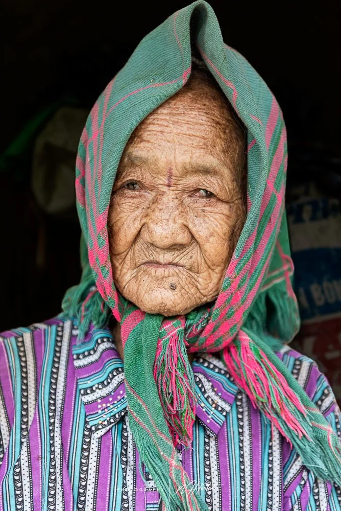 Lady with head-scarf  North Vietnam