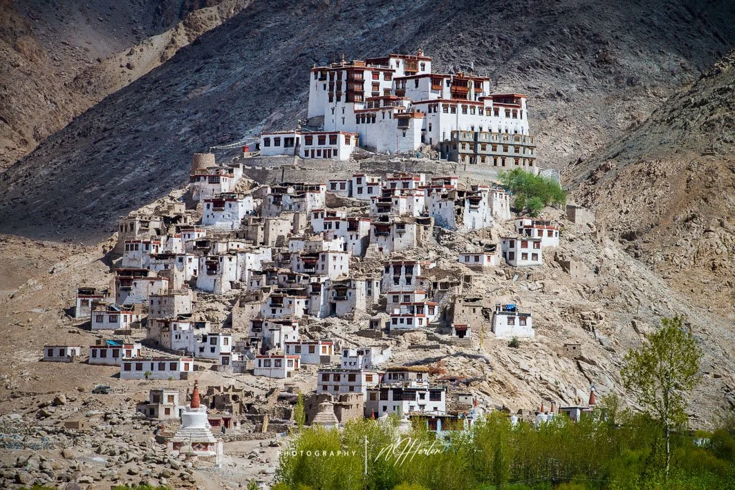 Pretty hill-side monastery, Ladakh, India