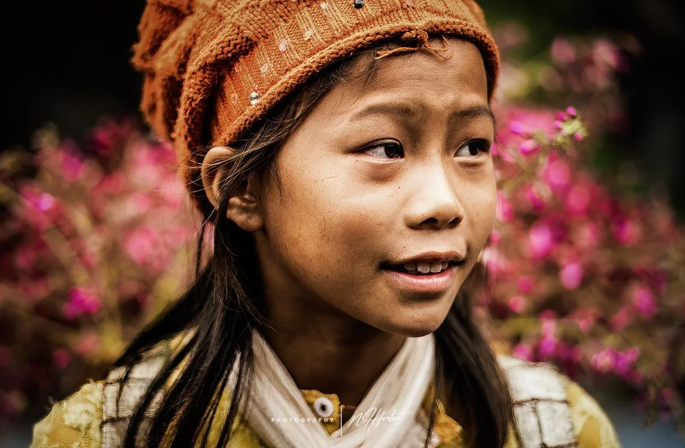Young hill tribe girl, Ha Giang North Vietnam