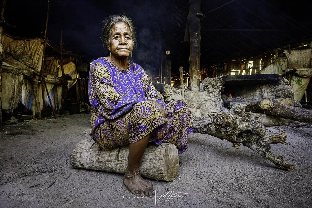 Portrait of a lady working in the salt industry, Sumba, Indonesia