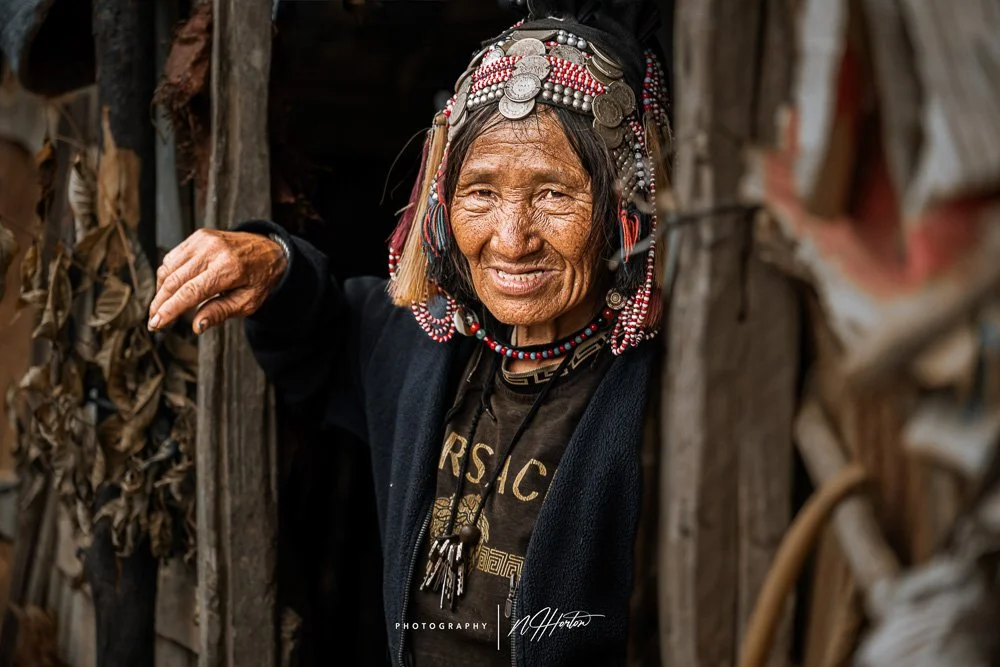 Akha village Muang La, Laos